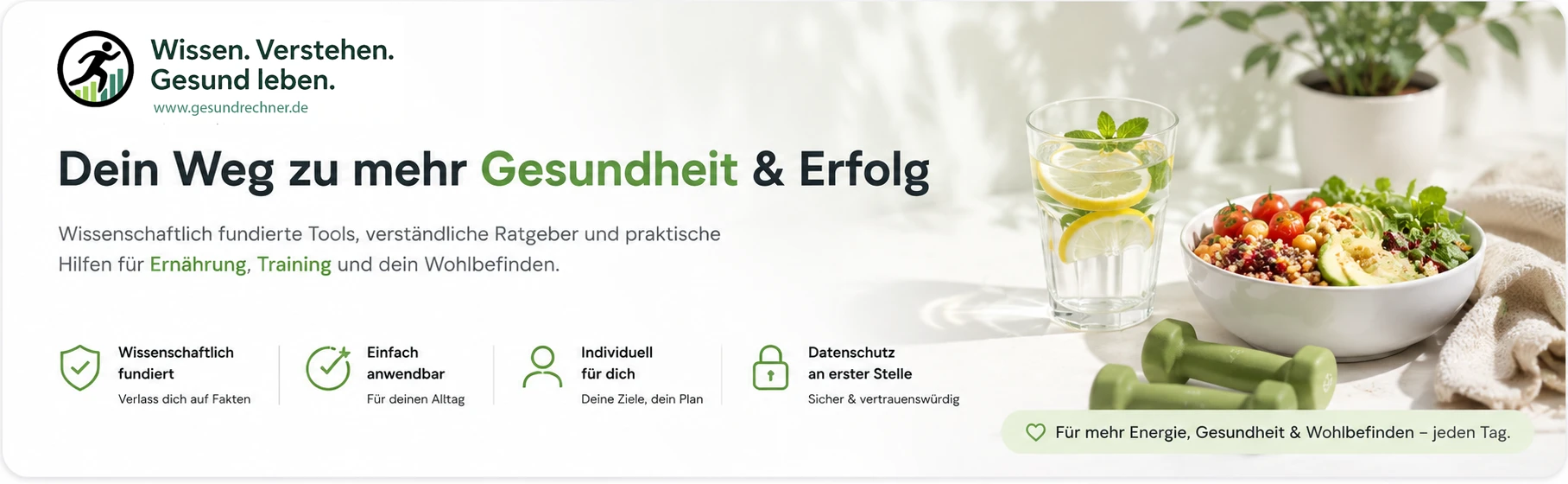 gesundrechner.de -  Evidenzbasiertes Ernährungswissen für einen gesunden, alltagstauglichen und bewussten Lebensstil