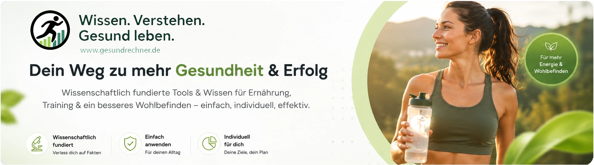 gesundrechner.de - Evidenzbasiertes Wissen zu Ernährung, Training und digitalen Tools für einen gesunden, leistungsfähigen Alltag